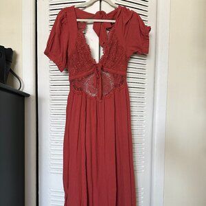 Free People, All You Need Is Lace Midi, Size M